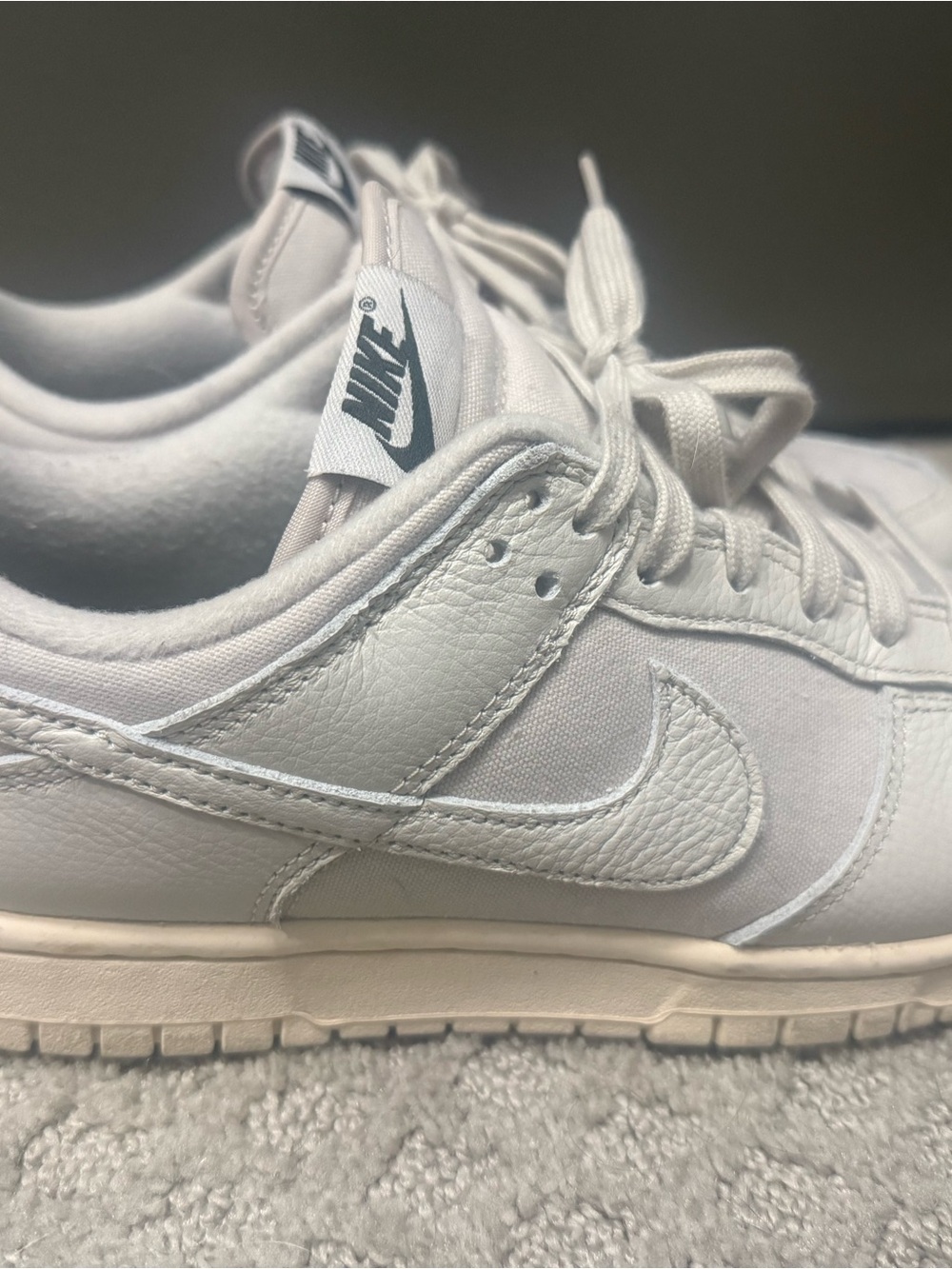 Men’s white/beige Nikes